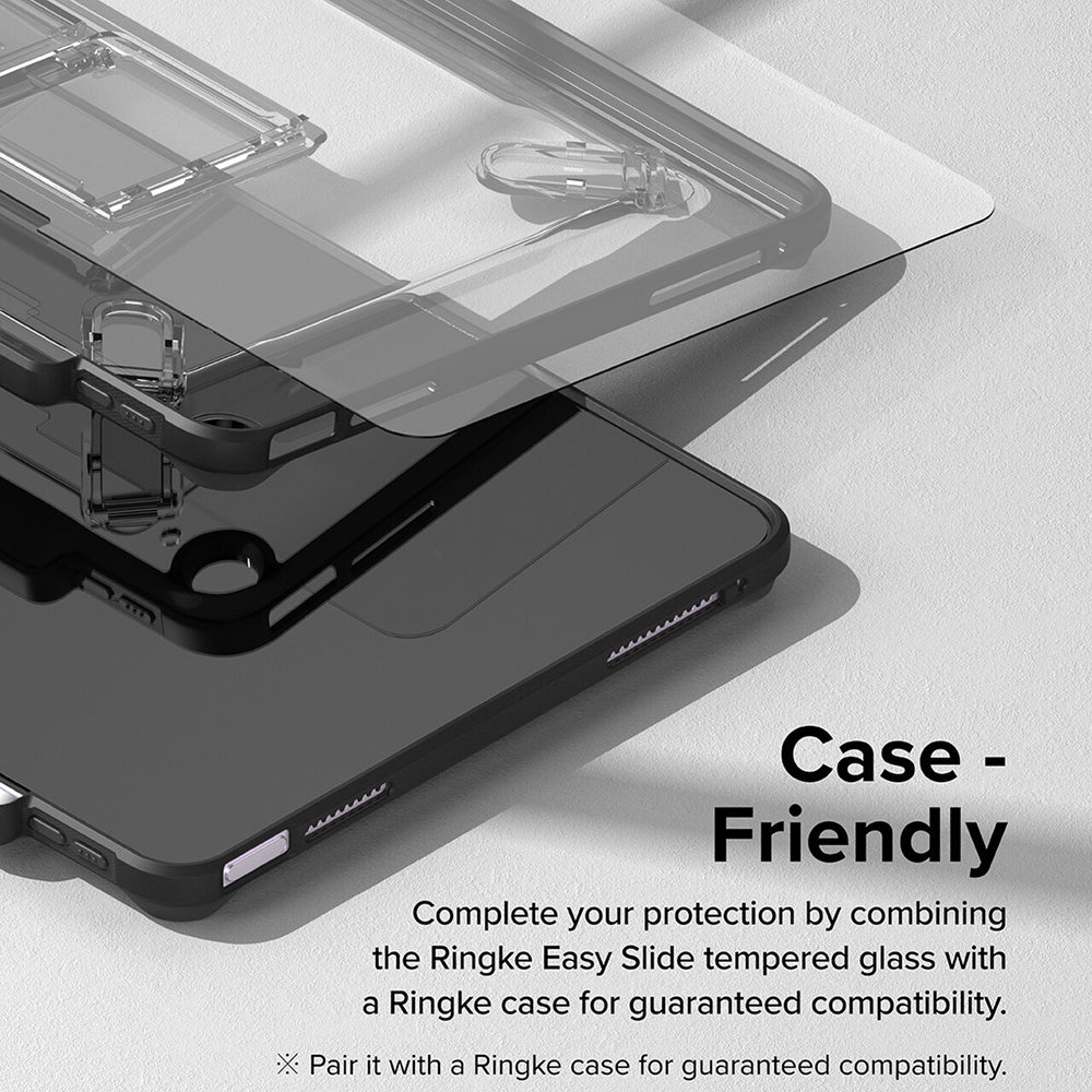 Folie de protectie Ecran Ringke Easy Slide pentru Apple iPad Air 13 (2026) / Pro 13 (2025), Sticla Securizata, Full Glue