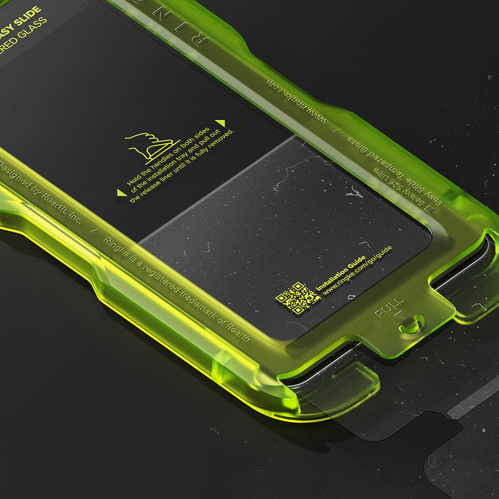Folie de protectie Ecran Ringke Easy Slide pentru Samsung Galaxy S26 Ultra S948, Sticla Securizata, Full Glue, Set 2 bucati