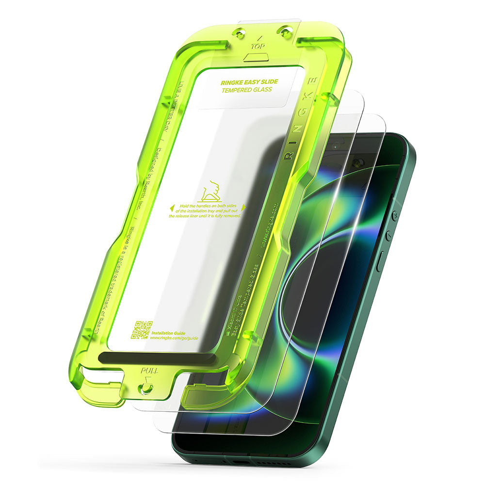 Folie de protectie Ecran Ringke Easy Slide pentru Xiaomi 17 Ultra, Sticla Securizata, Full Glue, Set 2 bucati