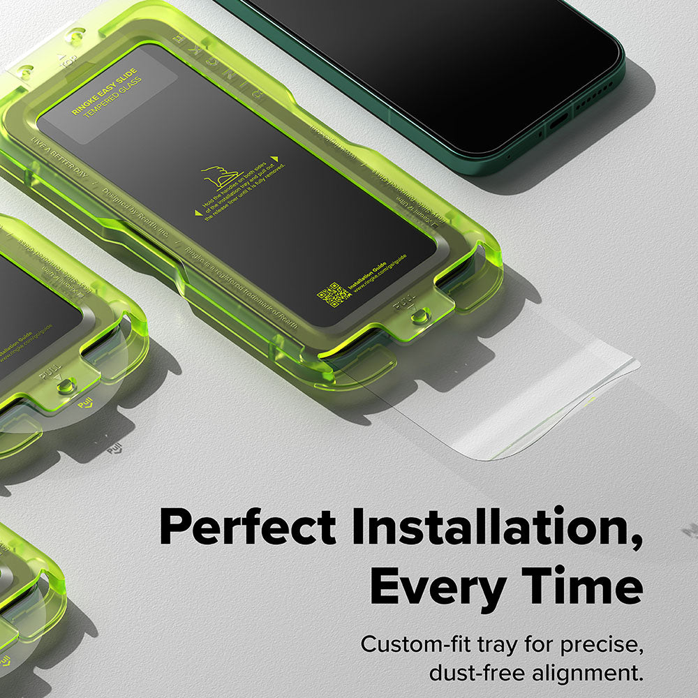 Folie de protectie Ecran Ringke Easy Slide pentru Xiaomi 17 Ultra, Sticla Securizata, Full Glue, Set 2 bucati