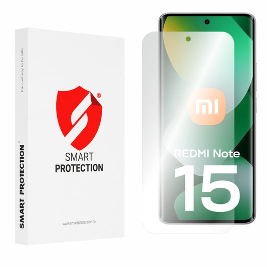Folie de protectie Ecran Smart Protection Premium Classic pentru Xiaomi Redmi Note 15 4G, Plastic, Set 2 bucati