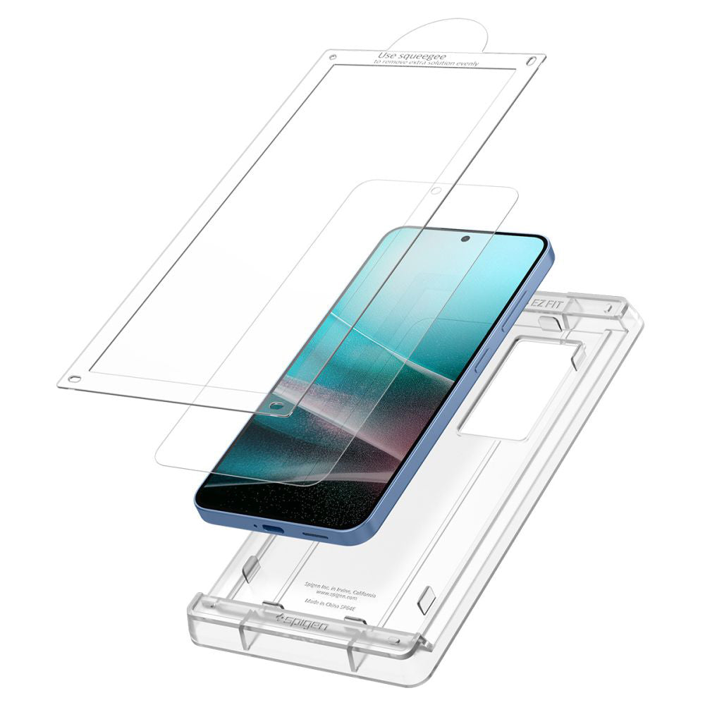 Folie de protectie Ecran Spigen Elite Shield EZ FIT HD pentru Samsung Galaxy S25 S931, Plastic AFL09091