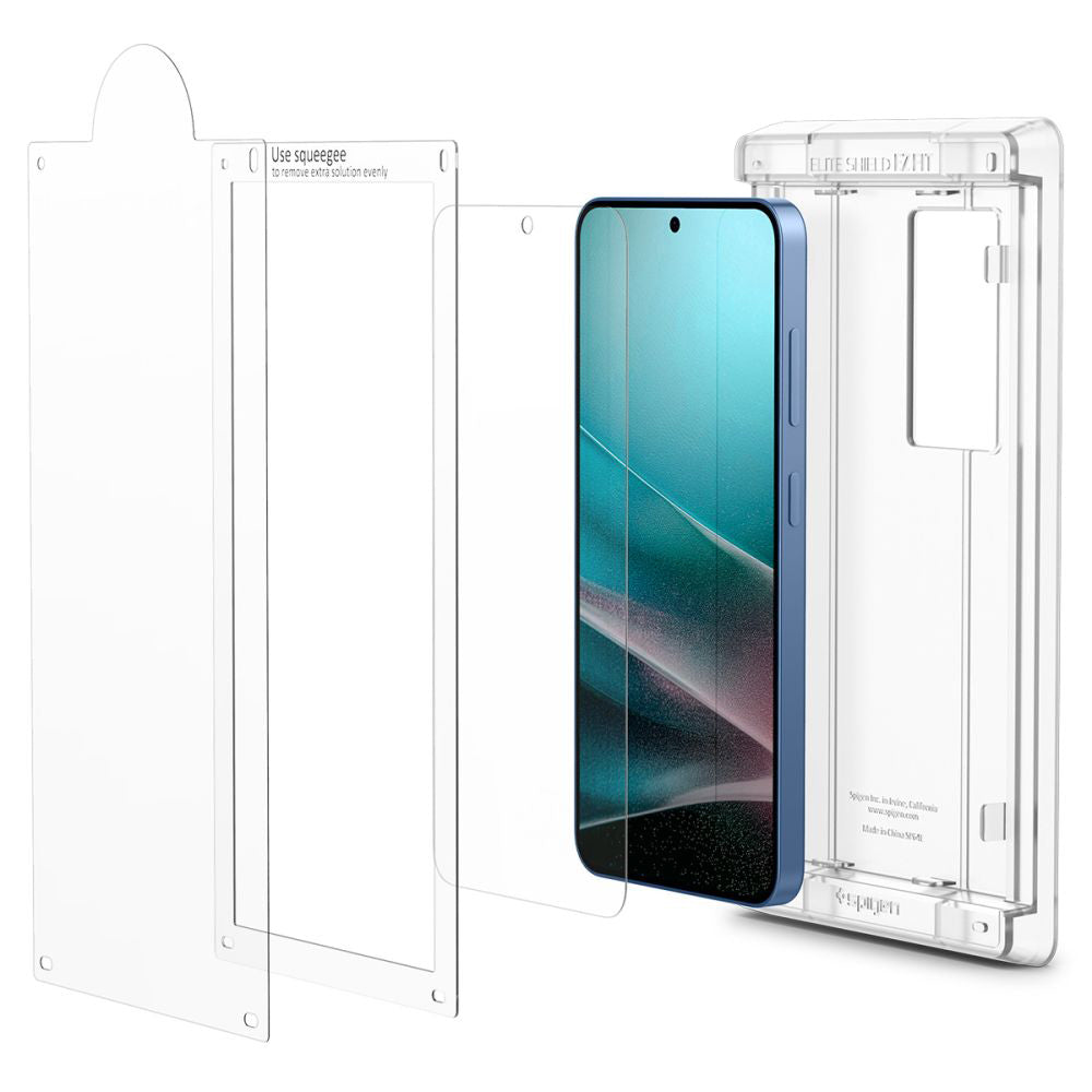 Folie de protectie Ecran Spigen Elite Shield EZ FIT HD pentru Samsung Galaxy S25 S931, Plastic AFL09091