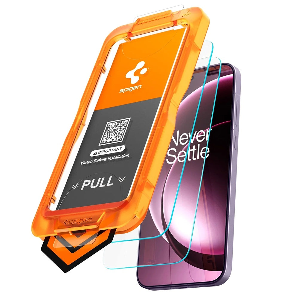 Folie de protectie Ecran Spigen GlastR AlignMaster S pentru OnePlus 15R, Sticla Securizata, Full Glue, Set 2 bucati AGL11398