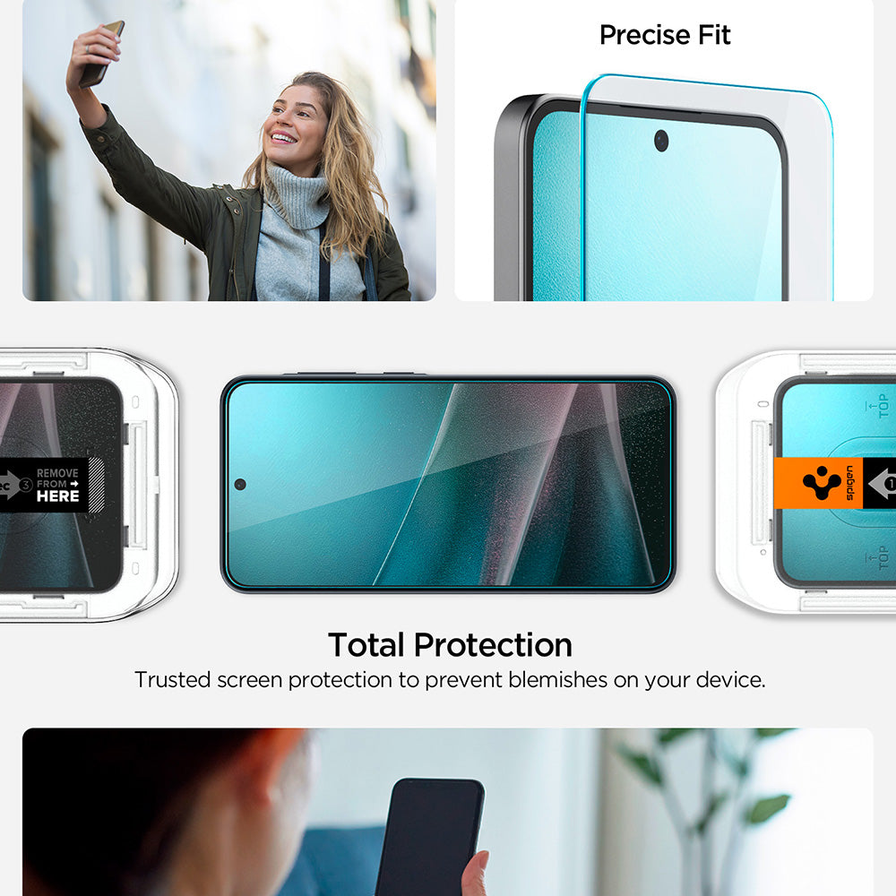 Folie de protectie Ecran Spigen GlastR EZ FIT HD pentru Samsung Galaxy A37 5G / A36 A366, Sticla Securizata, Full Glue AGL11365