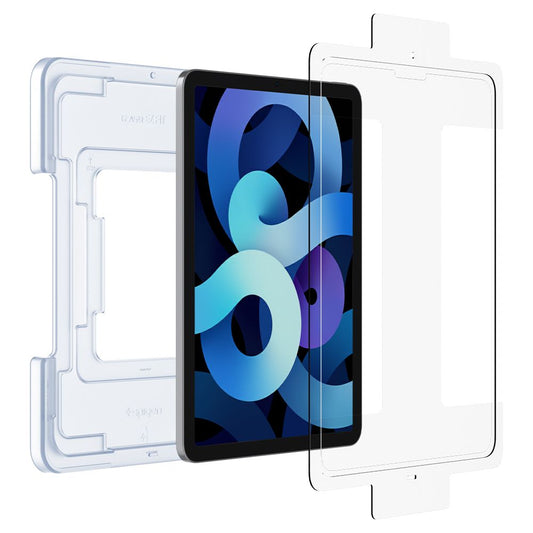 Folie de protectie Ecran Spigen GlastR EZ FIT pentru Apple iPad Air (2022) / Pro 11 (2021) / Air (2020), Sticla Securizata, Full Glue AGL02065