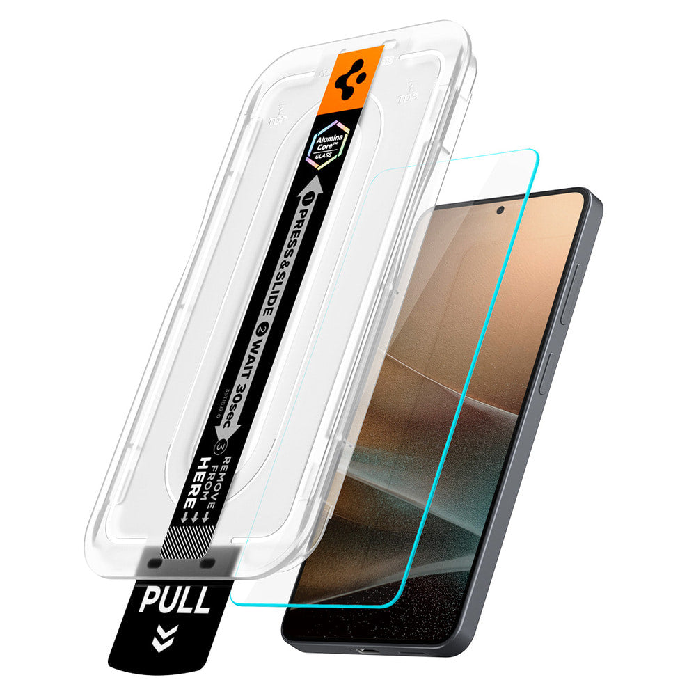 Folie de protectie Ecran Spigen GlastR EZ FIT Pro HD (Anti-Reflection) pentru Samsung Galaxy S26 Plus S947, Sticla Securizata, Full Glue, Set 2 bucati