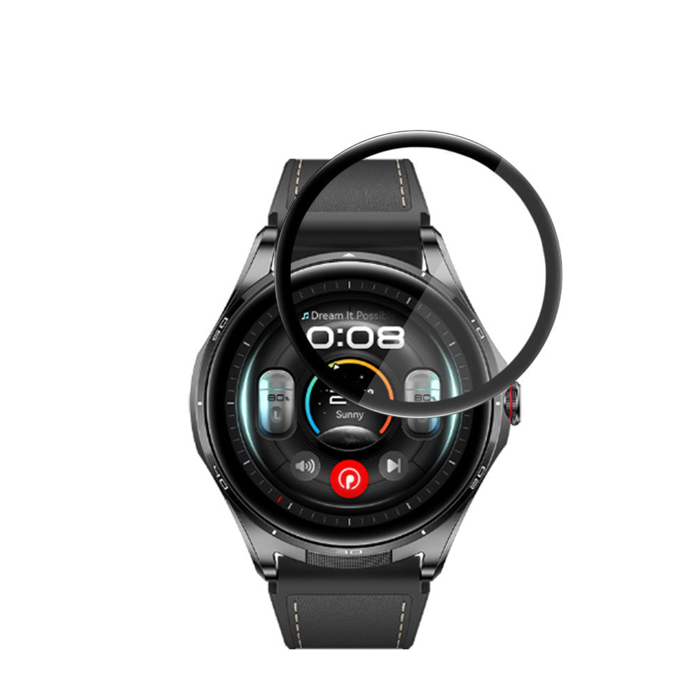 Folie de protectie Ecran Techsuit Nano Flex pentru Huawei Watch Buds 2, Plastic, Set 2 bucati, Neagra