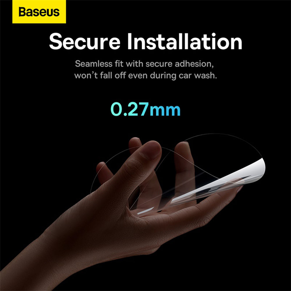 Folie Oglinda Anti Ploaie Baseus ClearSight, 136mm x 96mm, Plastic, Set 2 bucati C11853200201-00