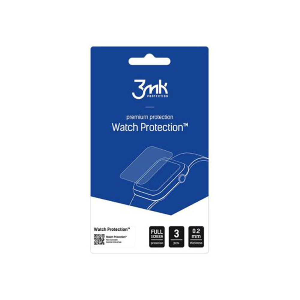 Folie Protectie 3MK Arc pentru Huawei Band 11 Pro, Set 3 bucati, Plastic