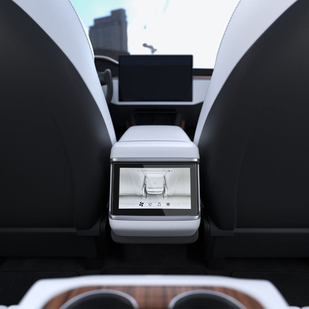 Folie Protectie Spigen GlastR Slim Anti-Glare pentru Real Touchscreen Tesla X / S (2022 - 2021), Sticla Securizata, Neagra