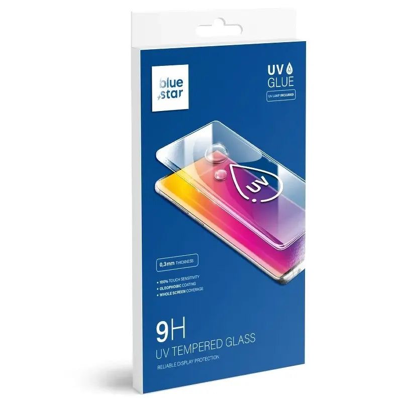 Folie de protectie Ecran Blue Star pentru Samsung Galaxy S21 Ultra 5G G998, Sticla Securizata, UV Glue
