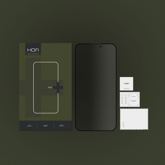 Folie de protectie Ecran Privacy HOFI PRO+ pentru Apple iPhone 14 Pro, Sticla Securizata, Full Glue