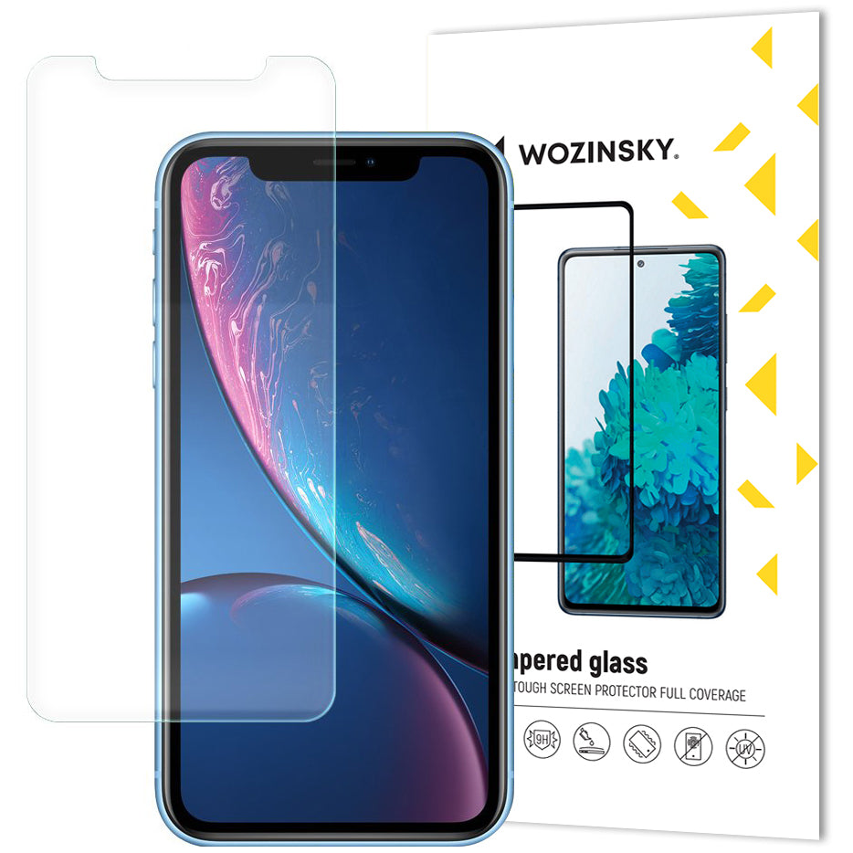 Folie de protectie Ecran WZK pentru Apple iPhone 11 / XR, Sticla Securizata, Full Glue