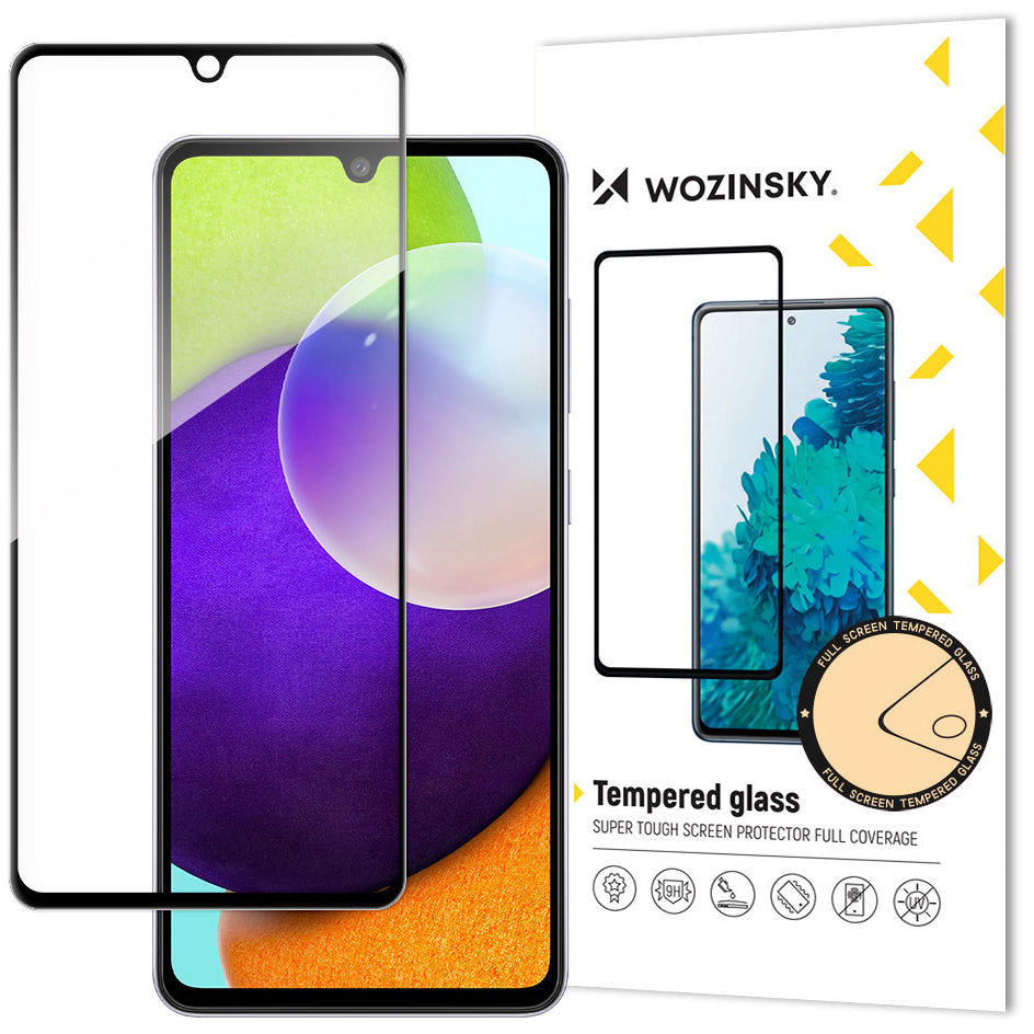 Folie de protectie Ecran WZK pentru Samsung Galaxy A33 5G A336, Sticla Securizata, Full Glue, Neagra