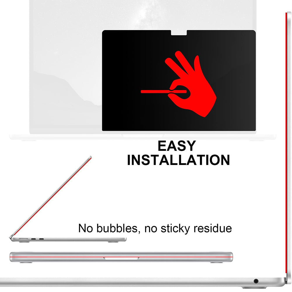 Folie Protectie Ecran Privacy Techsuit VisionProX Magnetic pentru Apple MacBook Pro 14inch (2024), Plastic