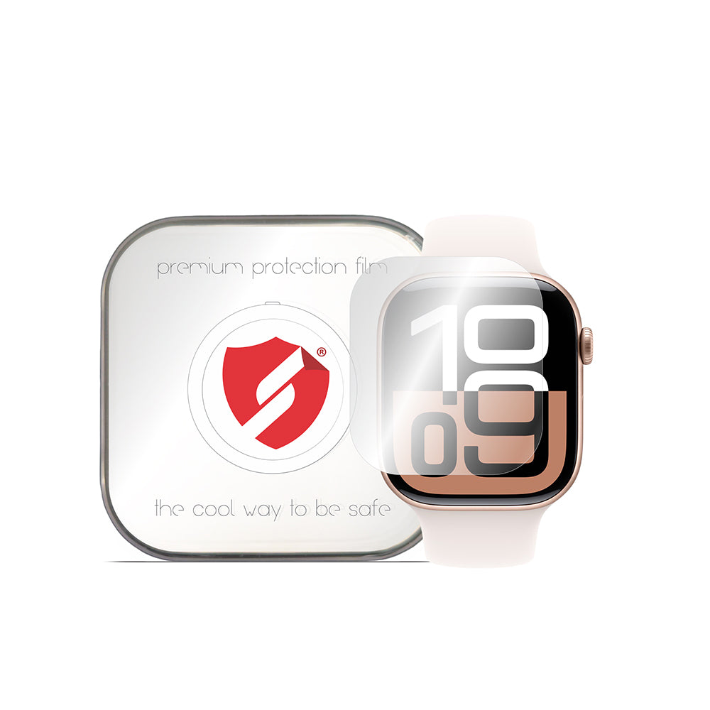 Folie Protectie Smart Protection Premium Classic pentru Apple Watch Series 10 42mm, Set 4 bucati, Plastic