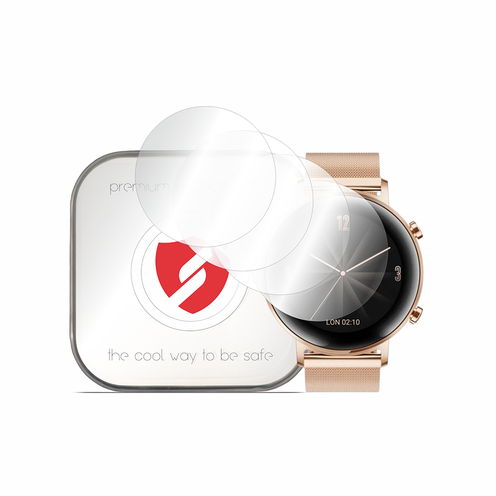 Folie Protectie Smart Protection Premium Classic pentru Huawei Watch GT 2 42mm, Set 4 bucati, Plastic