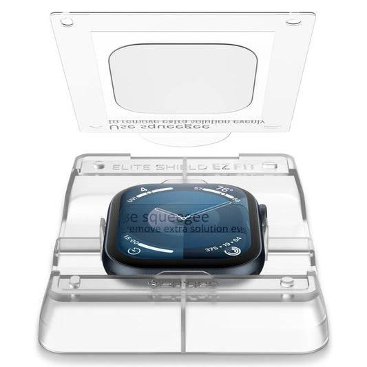 Folie Protectie Spigen Elite Shield EZ FIT pentru Apple Watch 42mm Series, Set 2 bucati, Plastic AFL08580