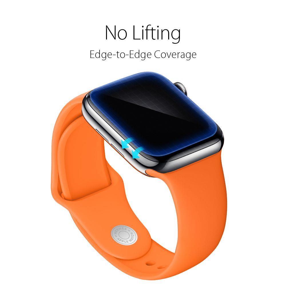 Folie Protectie Spigen Neo Flex pentru Apple Watch 41mm / 40mm Series, Set 3 bucati, Plastic 061FL25575