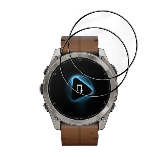 Folie Protectie Techsuit Nano Flex pentru Garmin Fenix 8 Pro 51mm / 8 51mm, Set 2 bucati, Plastic, Neagra