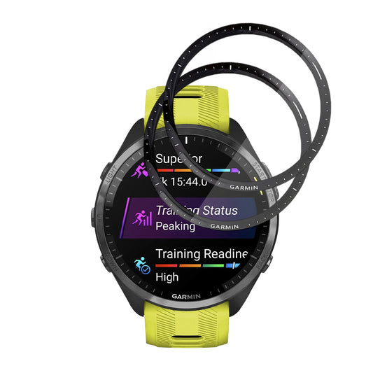 Folie Protectie Techsuit Nano Flex pentru Garmin Forerunner 965, Set 2 bucati, Plastic, Neagra