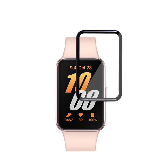 Folie Protectie Techsuit Nano Flex pentru Samsung Galaxy Fit3 R39M, Set 2 bucati, Plastic, Neagra