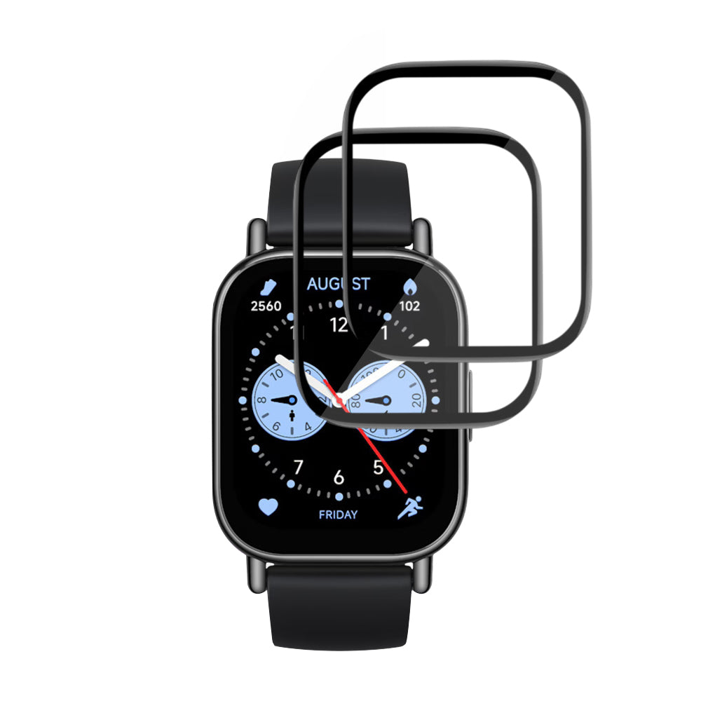 Folie Protectie Techsuit Nano Flex pentru Xiaomi Redmi Watch 5 Lite, Set 2 bucati, Plastic, Neagra