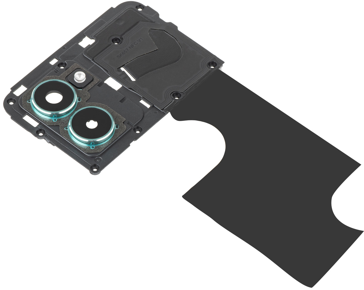 Geam Camera Spate - Blitz - Rama Interioara HMD Pulse Pro, cu Rama, Verde (Glacier Green), Service Pack 286954440