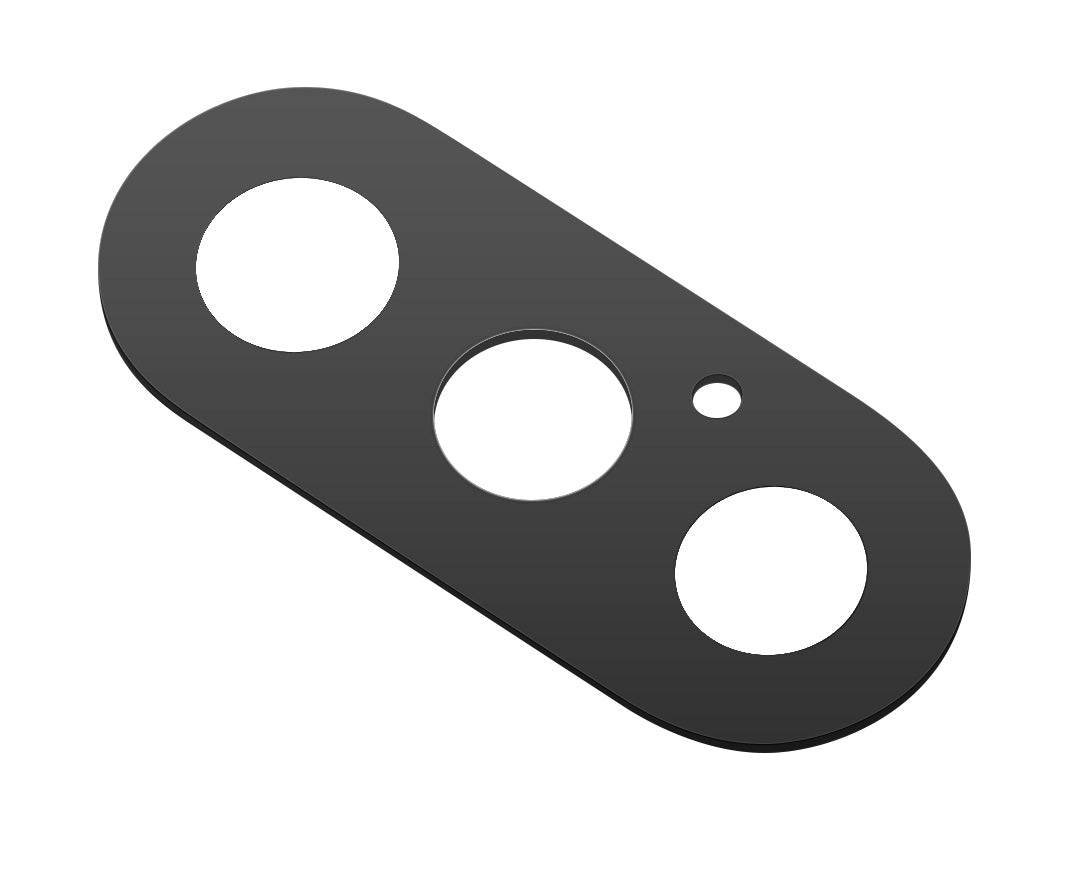 Geam Camera Spate Apple iPhone XS / X, Negru