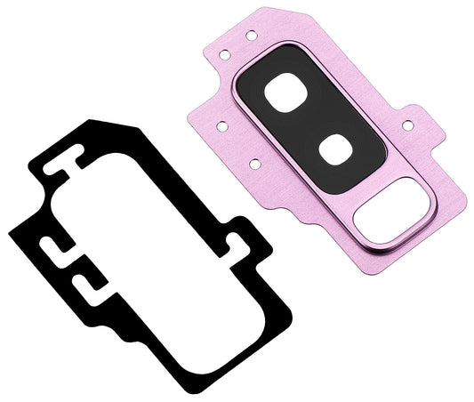 Geam Camera Spate Samsung Galaxy S9+ G965, cu Rama, Mov