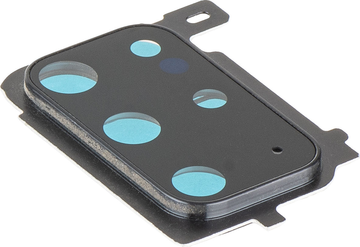 Geam Camera Spate Samsung Galaxy S20+ 5G G986 / S20+ G985, cu Rama, Negru