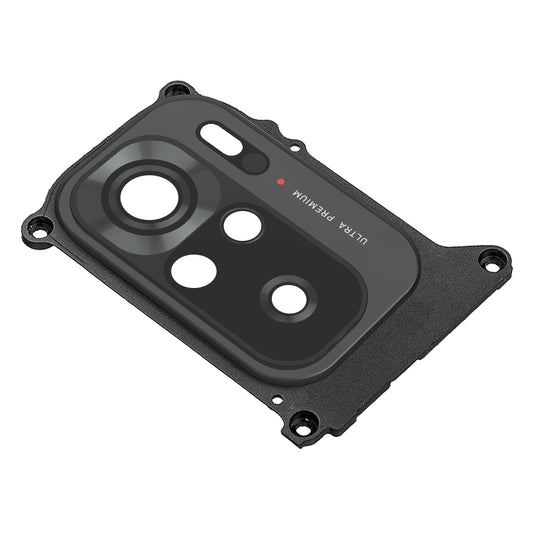 Geam Camera Spate Xiaomi Redmi Note 10, cu Rama, Negru