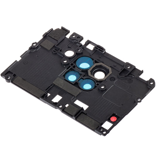 Geam Camera Spate Xiaomi Redmi Note 9, cu Rama, Negru