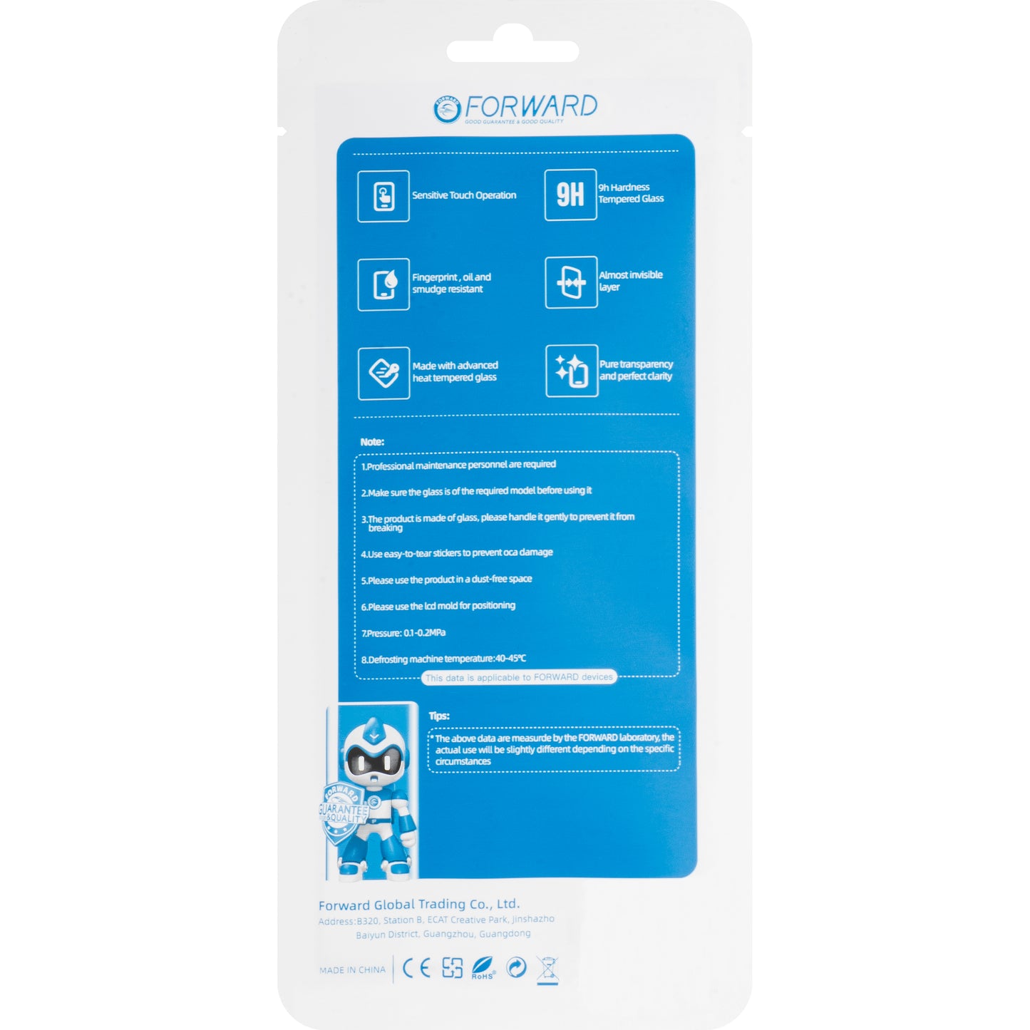 Geam Ecran + Edge Glue / OCA Forward Guard pentru Huawei P30 Pro, Negru