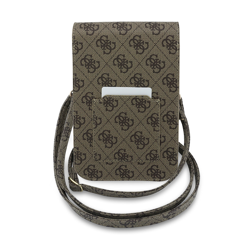 Geanta Universala pentru Telefon, Guess, Fliptok Triangle 4G, Maro