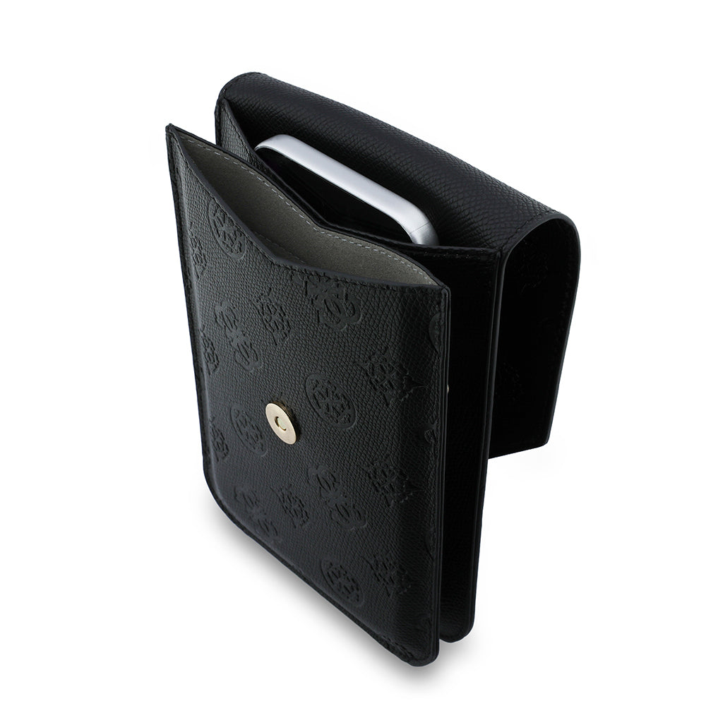 Geanta Universala pentru Telefon, Guess, Grained Peony, Neagra