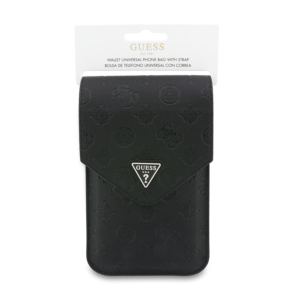 Geanta Universala pentru Telefon, Guess, Grained Peony, Neagra