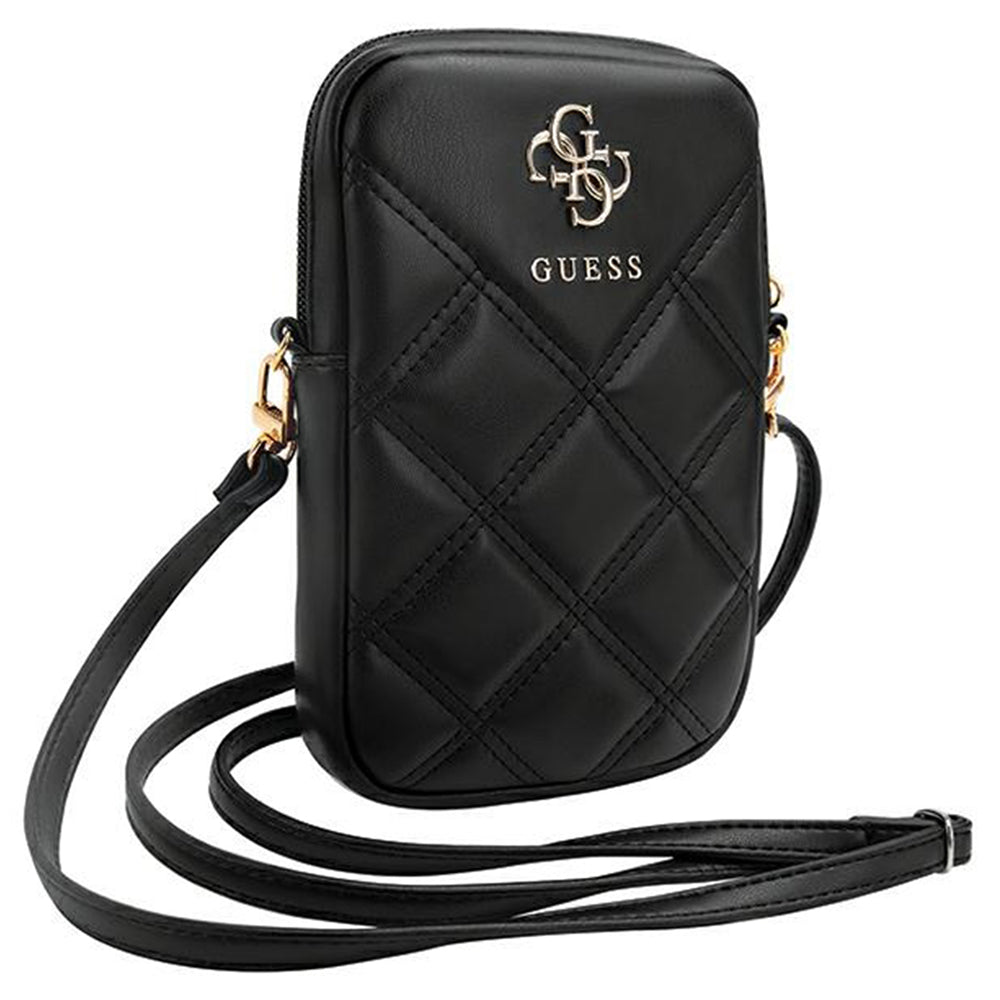 Geanta Universala pentru Telefon, Guess, Quilted 4G, Neagra