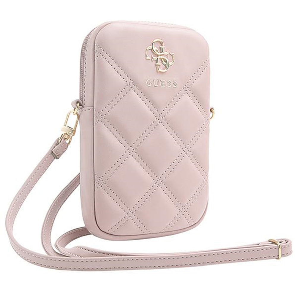 Geanta Universala pentru Telefon, Guess, Quilted 4G, Roz
