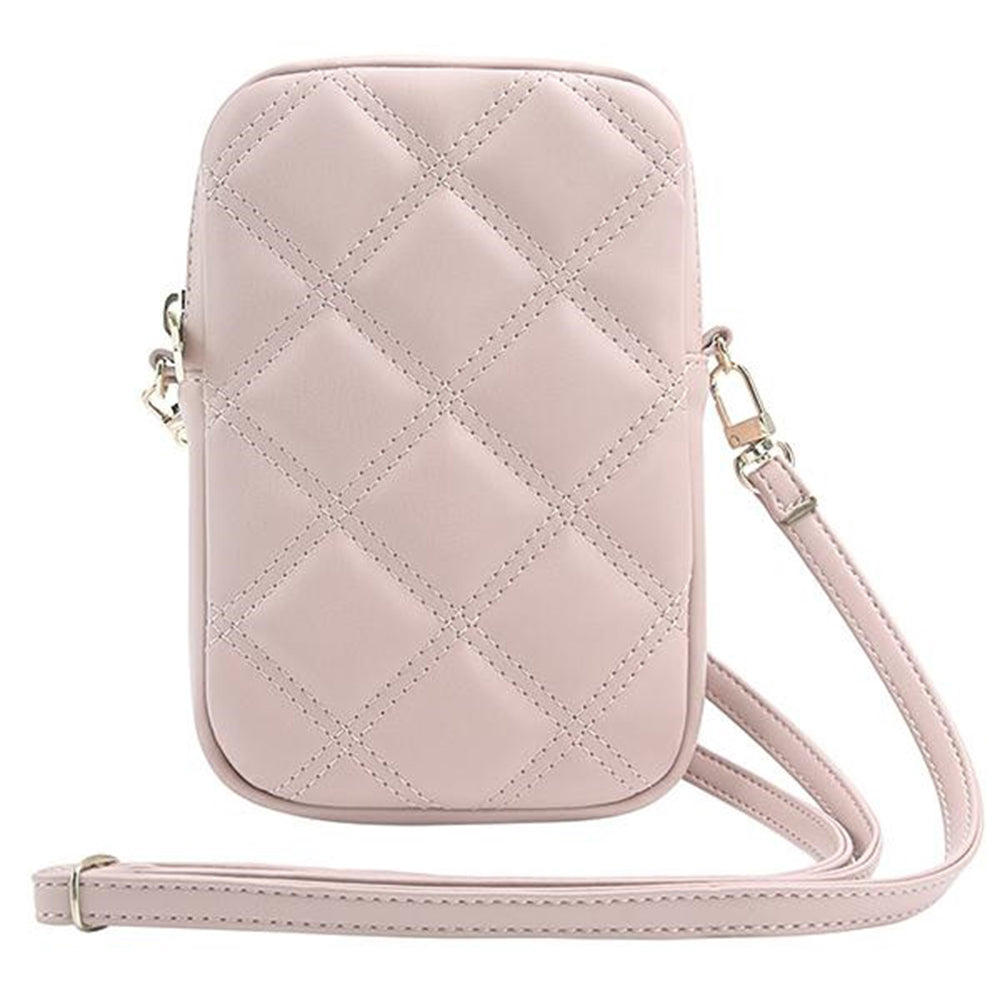 Geanta Universala pentru Telefon, Guess, Quilted 4G, Roz