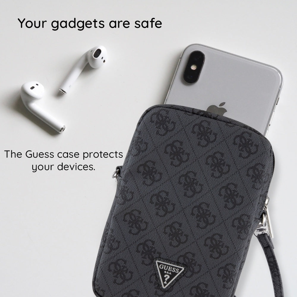 Geanta Universala pentru Telefon, Guess, Triangle 4G, Neagra