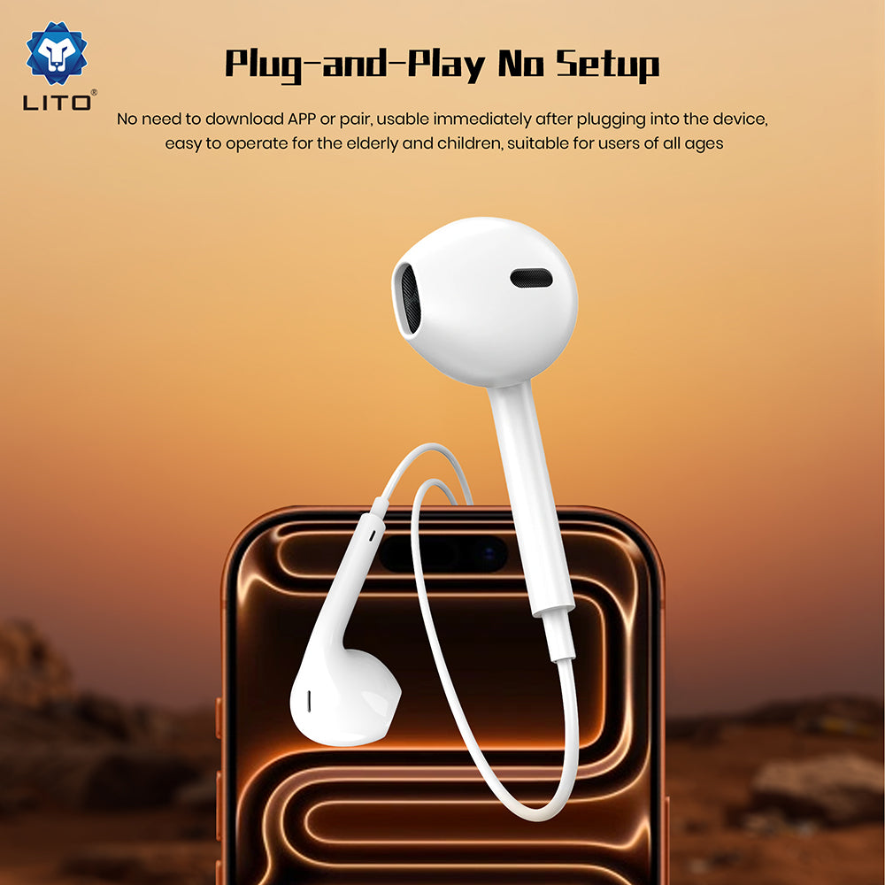 Handsfree 3.5mm Lito LF01A, Alb