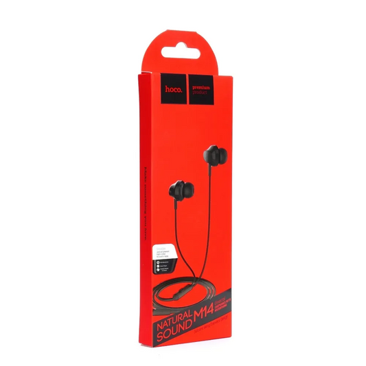 Handsfree 3.5mm HOCO M14, Negru
