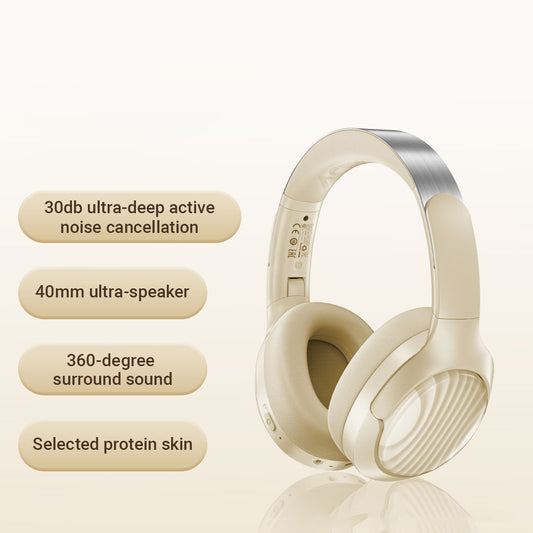 Handsfree Bluetooth Acefast H5, A2DP, ANC, Alb