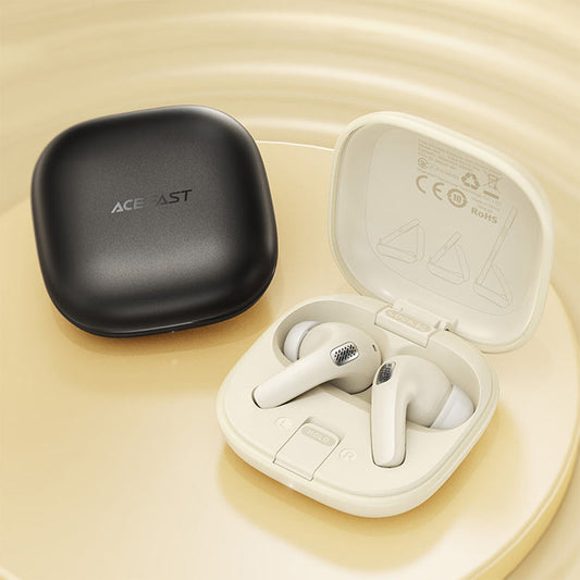 Handsfree Bluetooth Acefast W4, TWS, Bej
