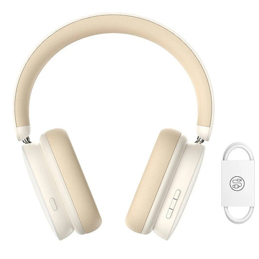 Handsfree Bluetooth Baseus Bowie H1, A2DP, ANC, Crem NGTW230202