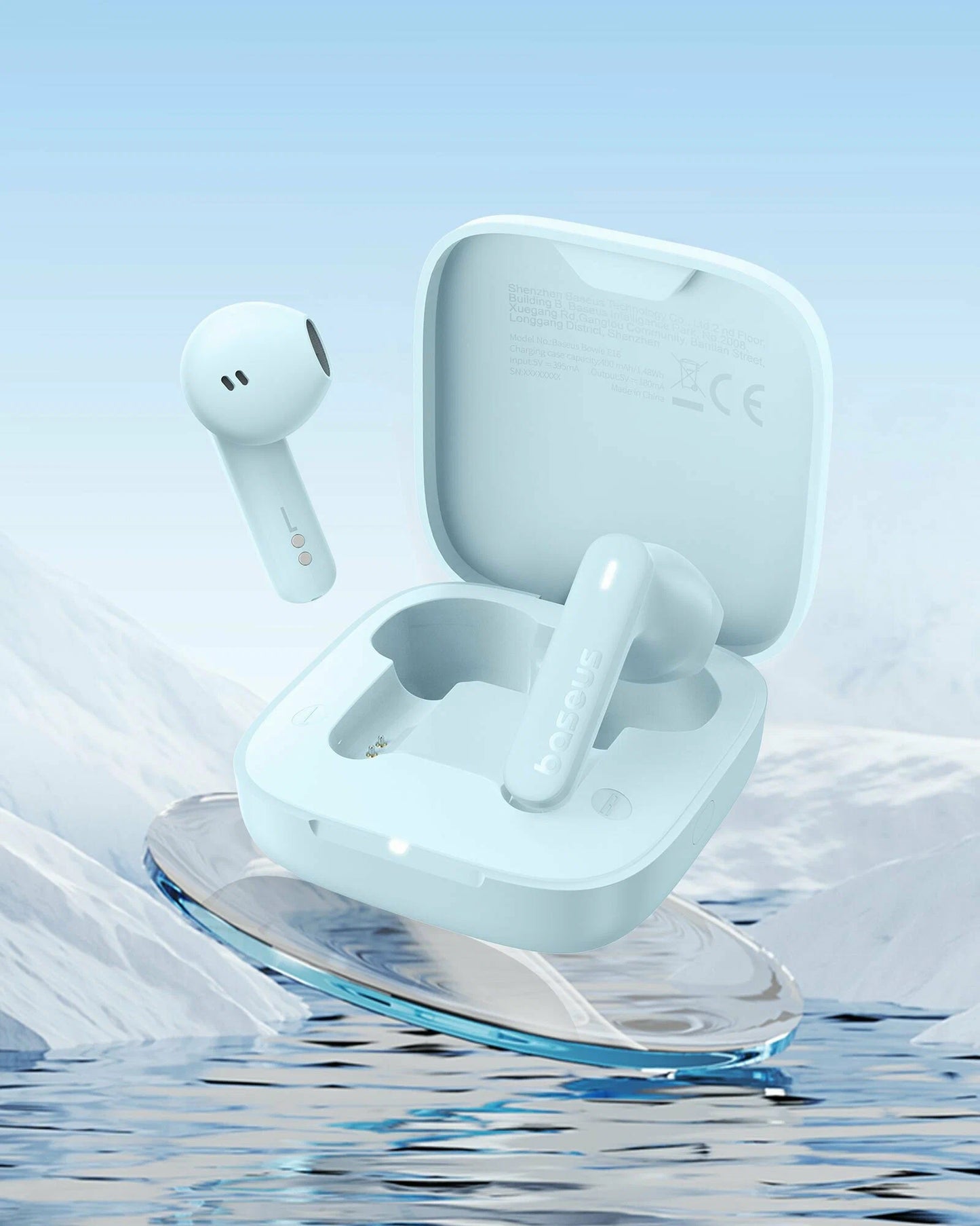 Handsfree Bluetooth Baseus Bowie E16, TWS, Albastru A00061900313-01