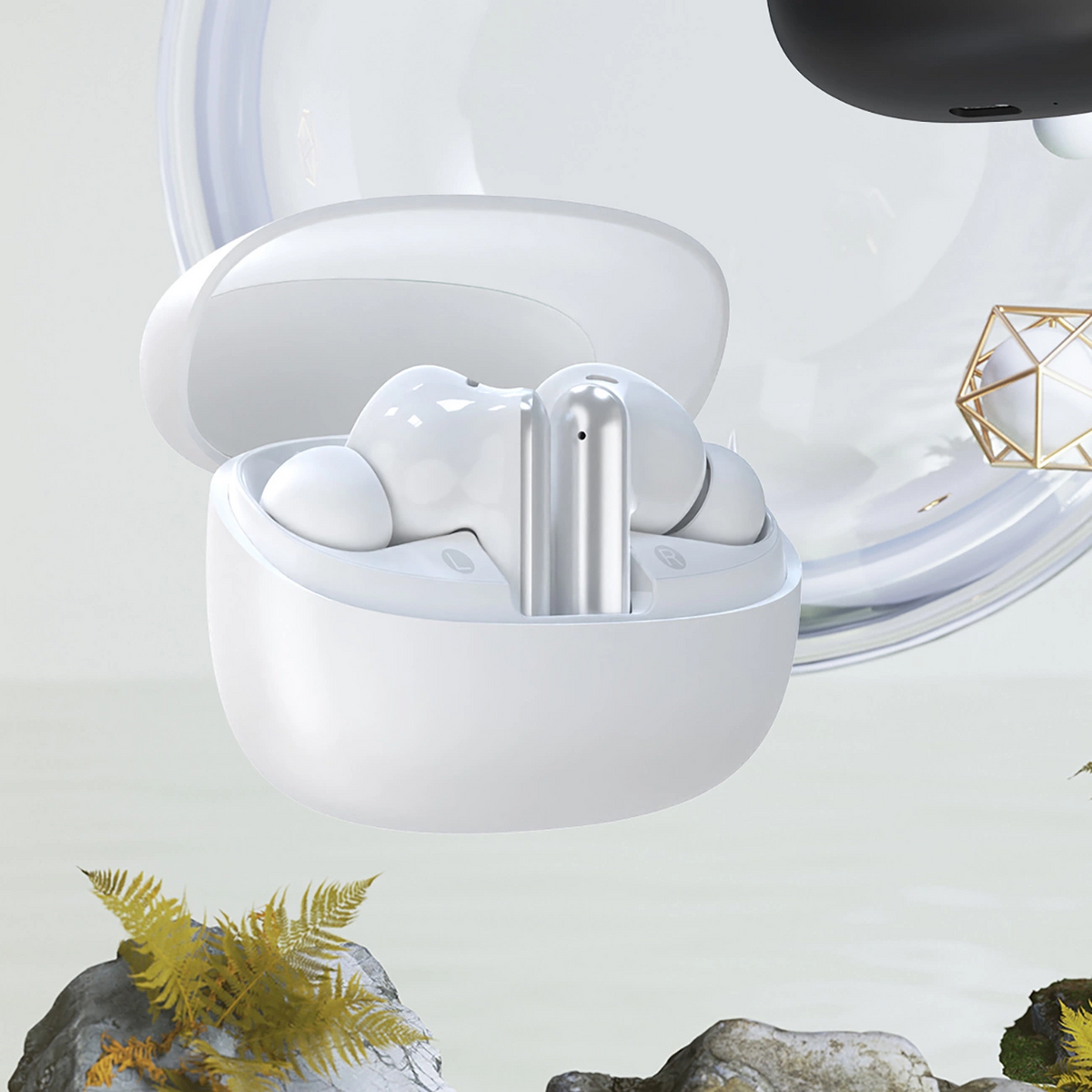 Handsfree Bluetooth Dudao U21, TWS, ANC, Alb