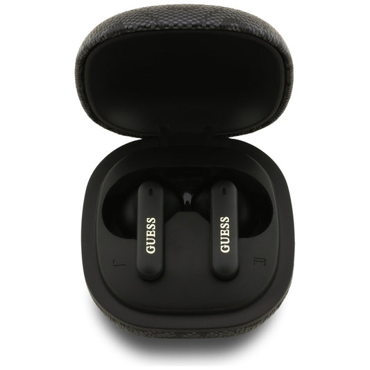 Handsfree Bluetooth Guess 4G Classic Metal Logo, TWS, Negru